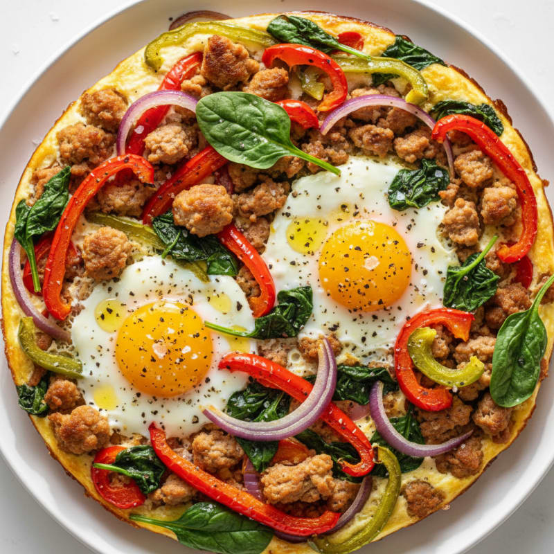 Sheet Pan Eggs with Roasted Vegetables