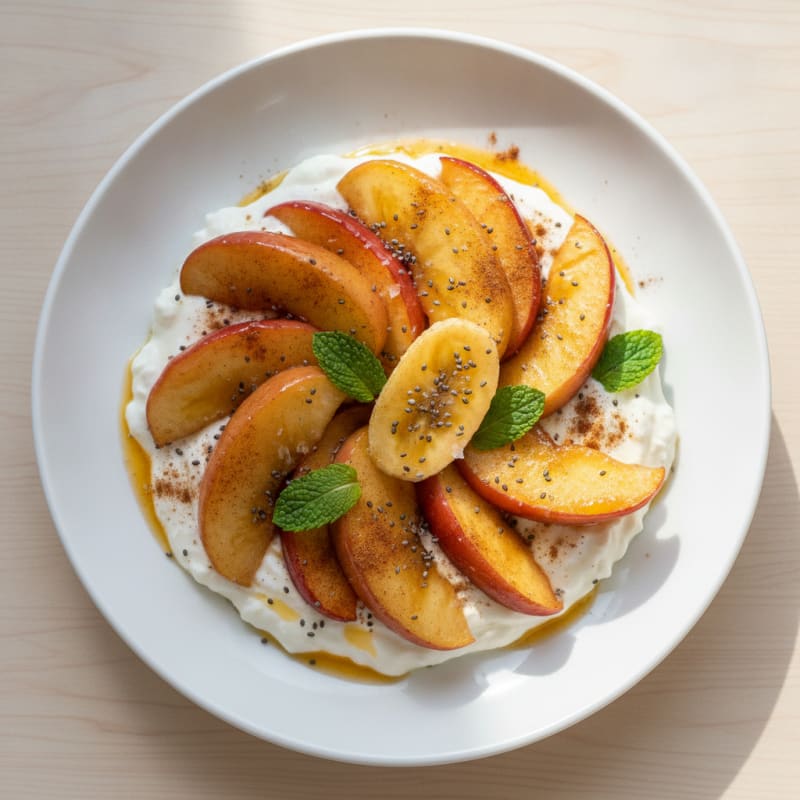 Baked Banana Orange Apple Medley