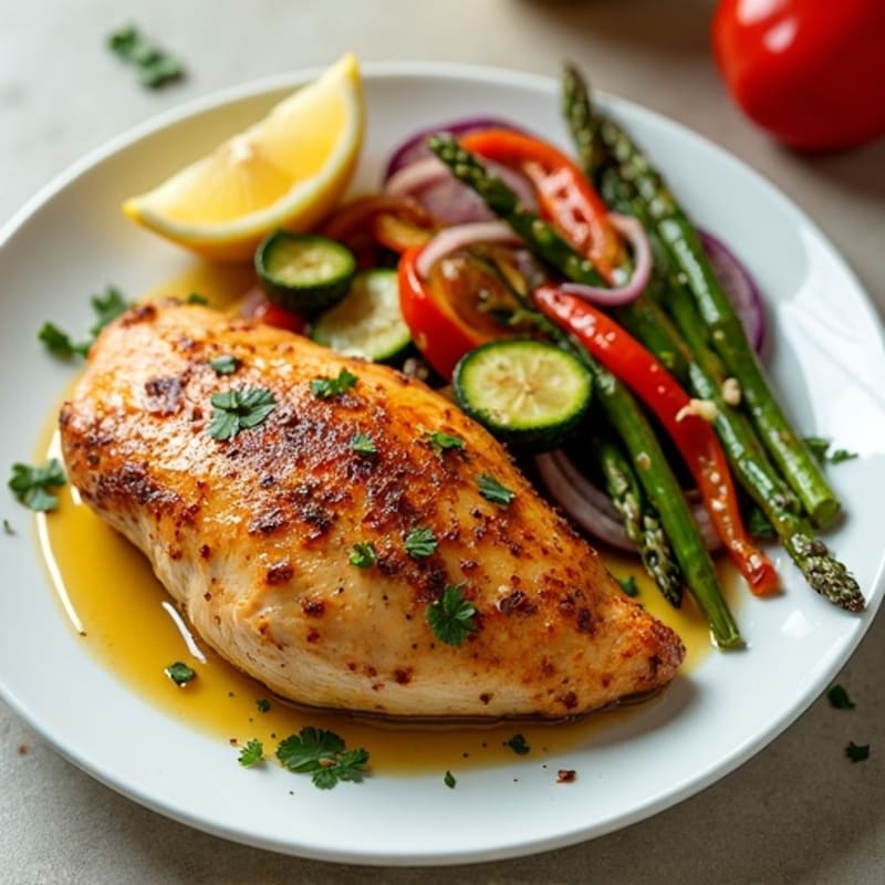 Sheet Pan Lemon Herb Chicken and Crispy Roasted Vegetables