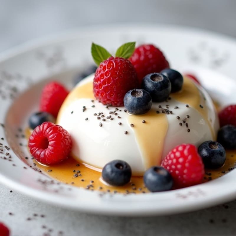 Silky Greek Yogurt Protein Mousse with Berries