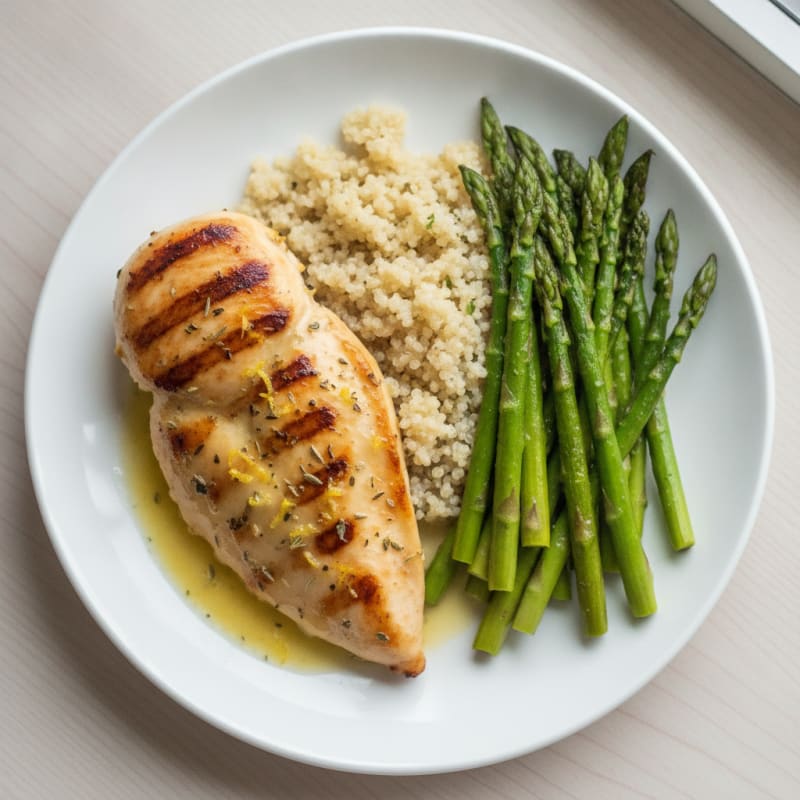 Lemon Herb Chicken with Roasted Asparagus