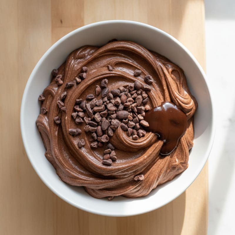 Silky Chocolate Protein Pudding with Greek Yogurt