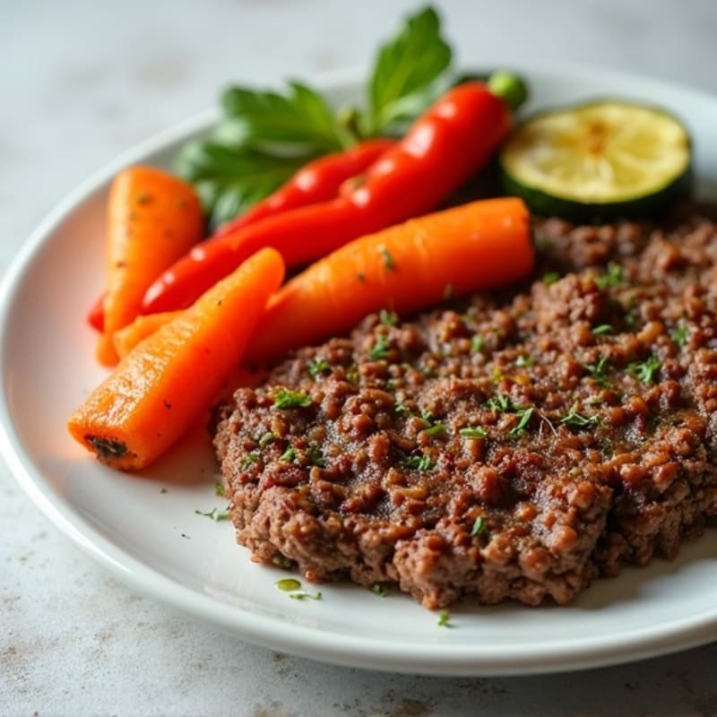 Hearty Ground Beef and Crispy Roasted Vegetables