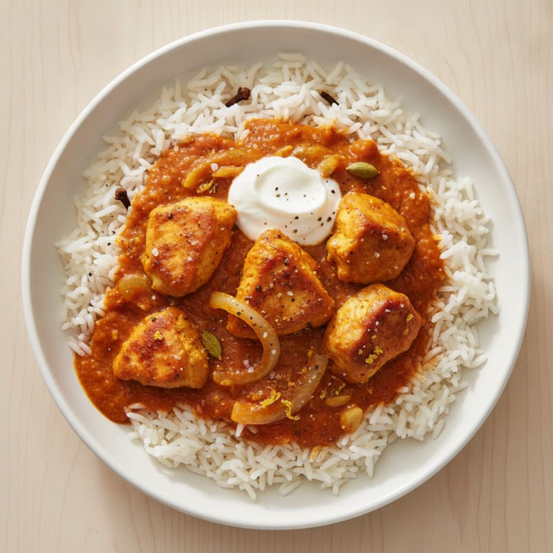 Creamy Butter Chicken with Basmati Rice