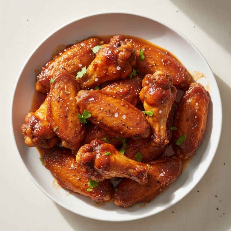Sweet and Spicy BBQ Chicken Wings