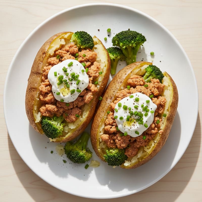 Loaded Baked Potatoes with Chives