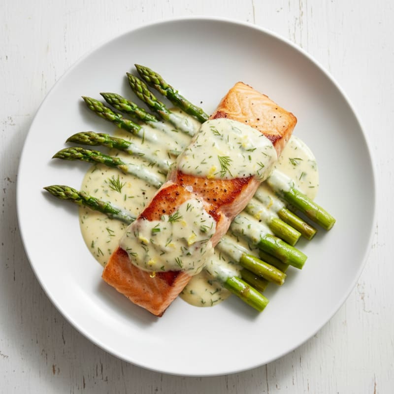 Pan-Seared Salmon with Lemon-Dill Sauce