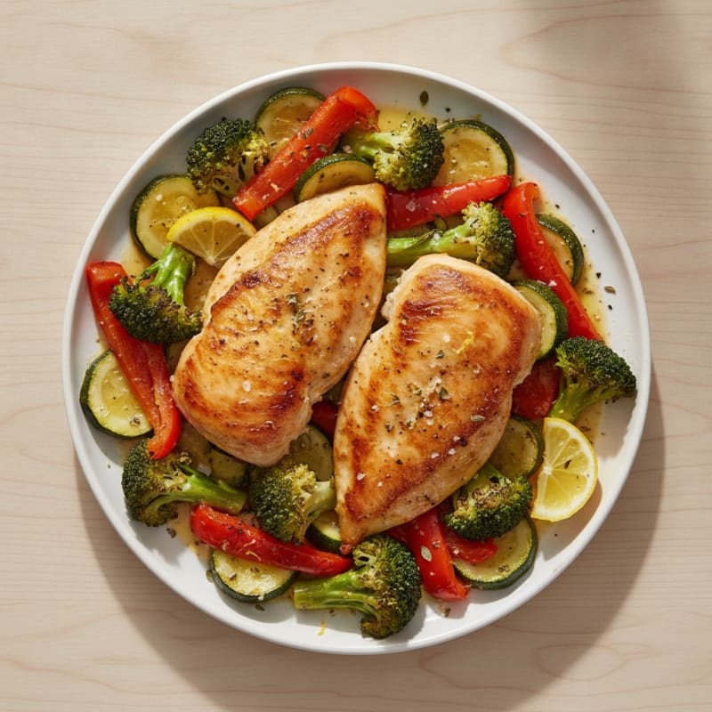 Sheet Pan Lemon Herb Chicken and Veggies