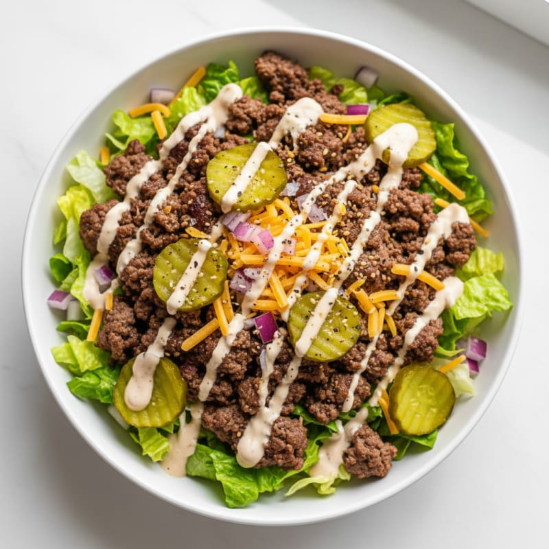 Big Mac Inspired Protein Bowl
