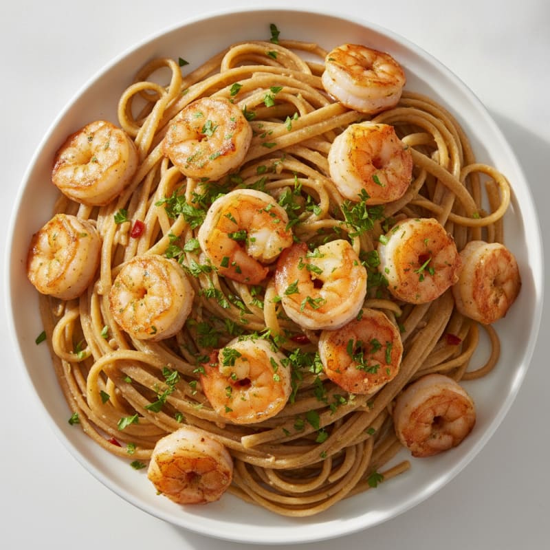 Matane Shrimp Scampi with Linguine