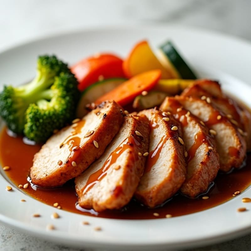 Sticky Teriyaki Chicken with Roasted Veggies