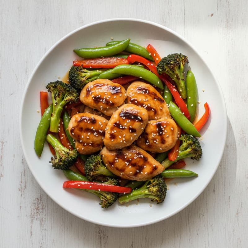 Teriyaki Chicken with Roasted Vegetables
