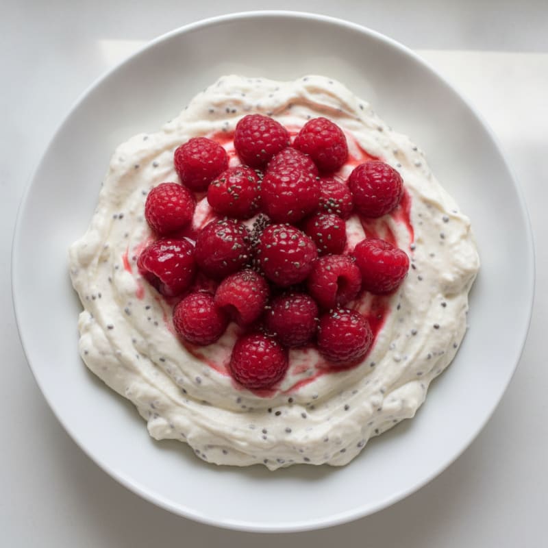 Greek Yogurt Protein Mousse with Berries