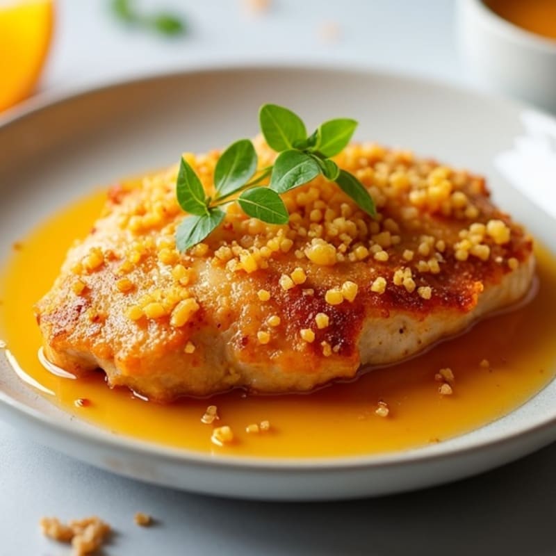 Crispy Citrus-Glazed Chicken with Fresh Orange Sauce