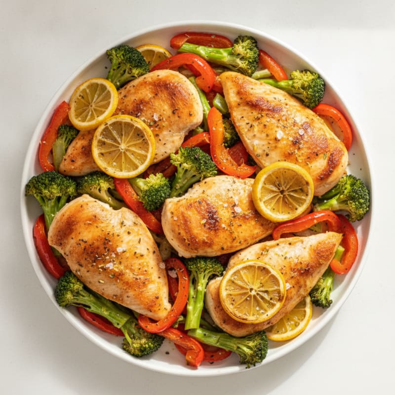 Sheet Pan Lemon Herb Chicken and Veggies