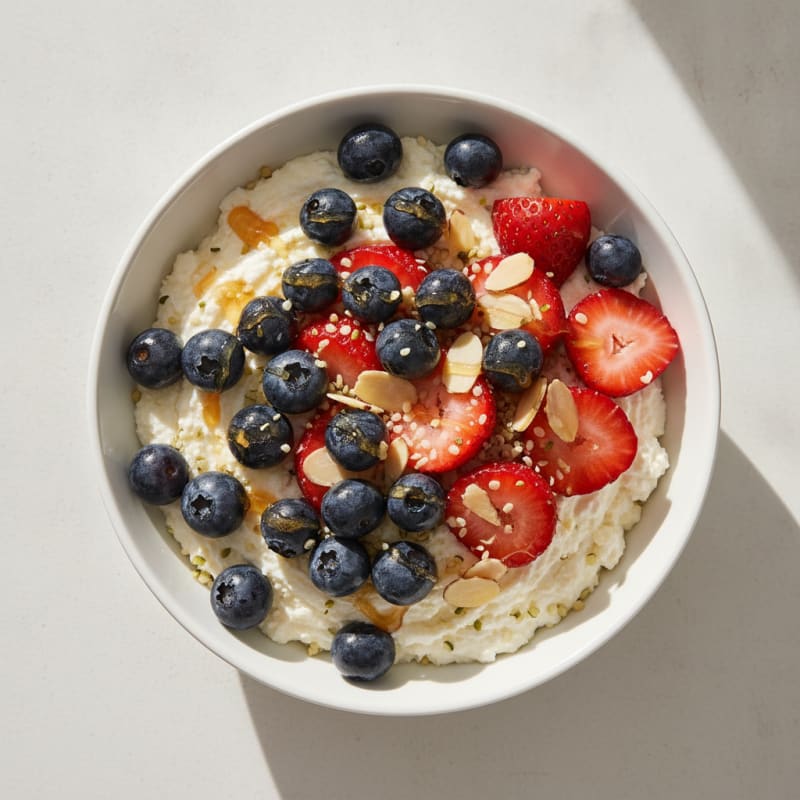 High-Protein Cottage Cheese Berry Bowl
