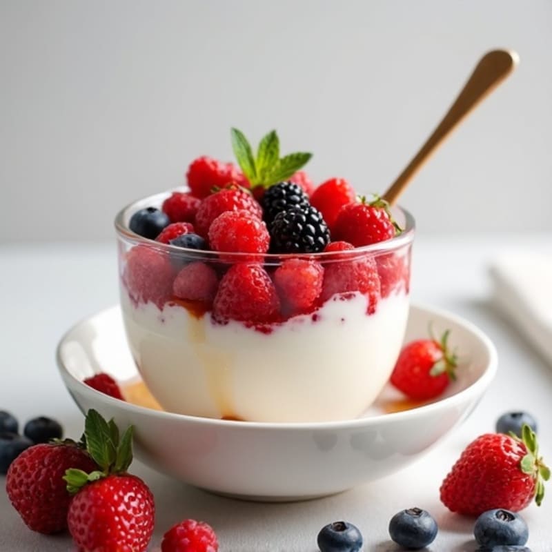 Creamy Greek Yogurt Protein Parfait with Mixed Berries