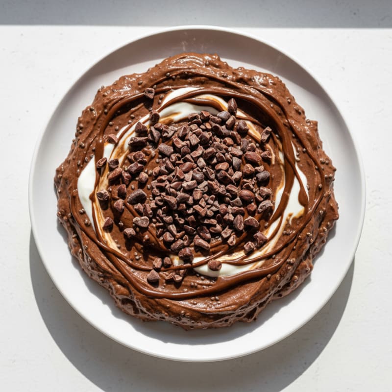 Silky Chocolate Protein Pudding with Greek Yogurt