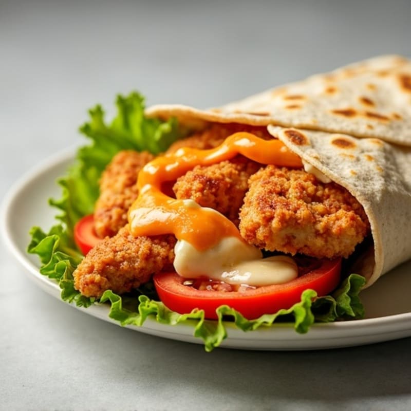 Crispy Buffalo Chicken Ranch Wrap