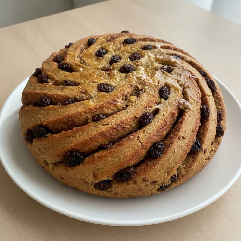 Cinnamon Raisin Swirl Vegan Bread