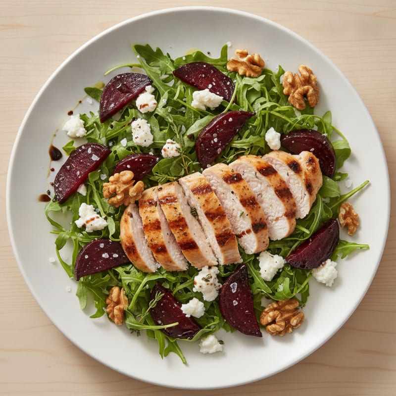 Roasted Beets with Goat Cheese and Walnuts