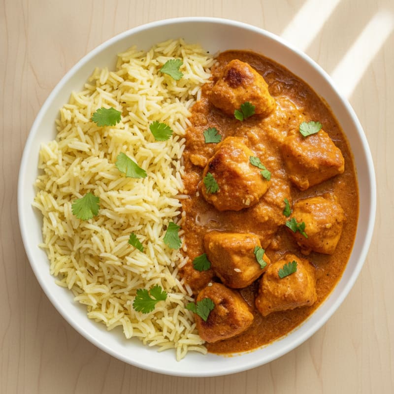 Spiced Butter Chicken with Basmati Rice