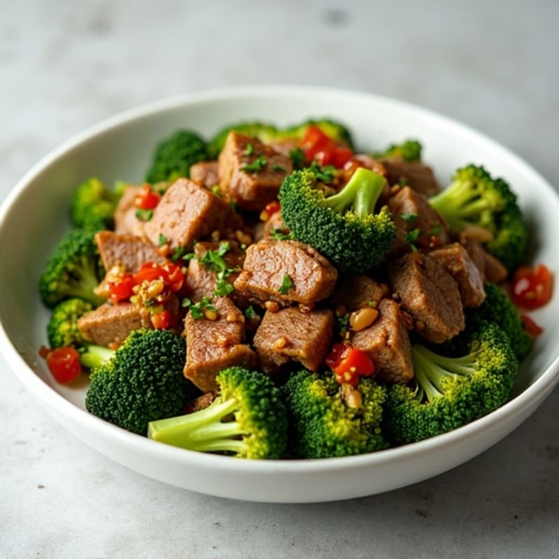 Crispy Garlic Ginger Beef and Broccoli Stir-Fry