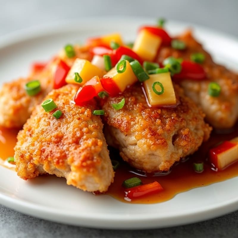 Crispy Baked Sweet and Sour Chicken