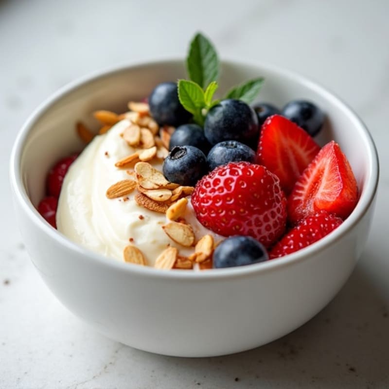 Creamy Greek Yogurt with Fresh Berries