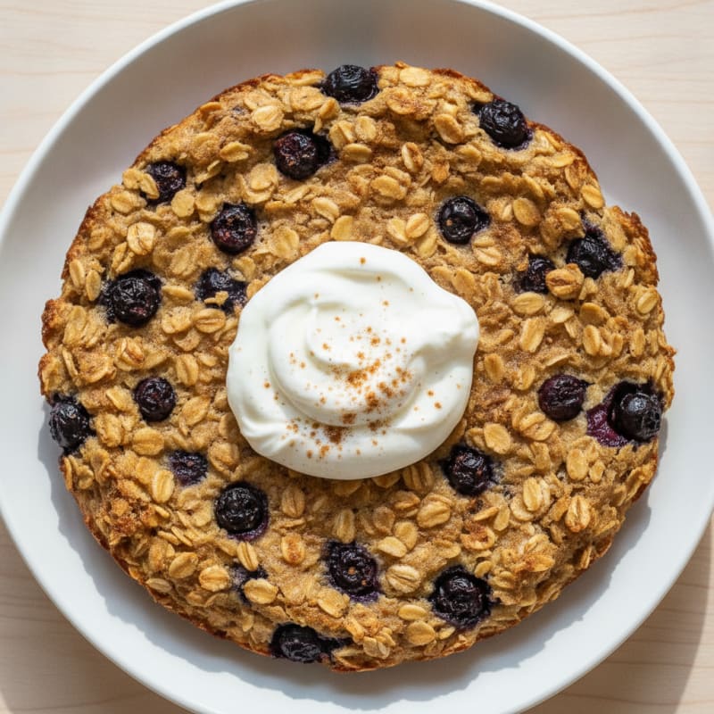 Baked Blueberry Protein Oats