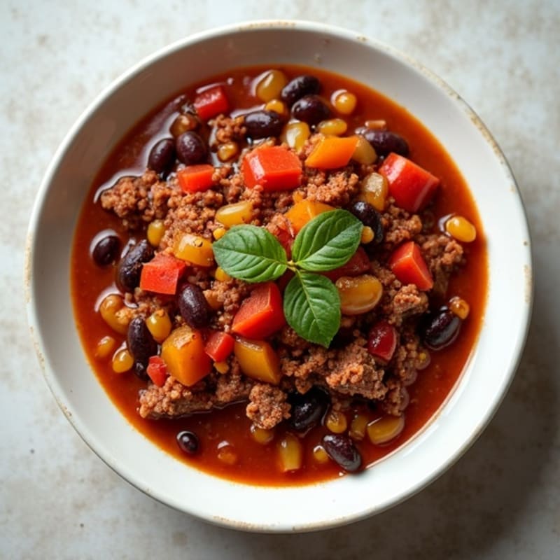 Hearty Black Bean and Grass-Fed Beef Chili