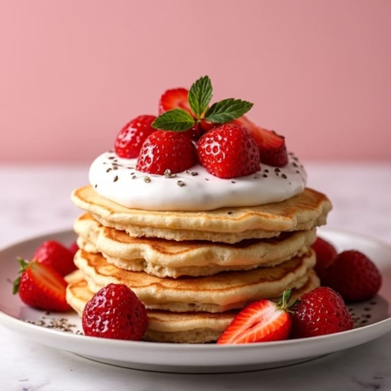 Fresh Strawberry Protein Stack with Creamy Greek Yogurt