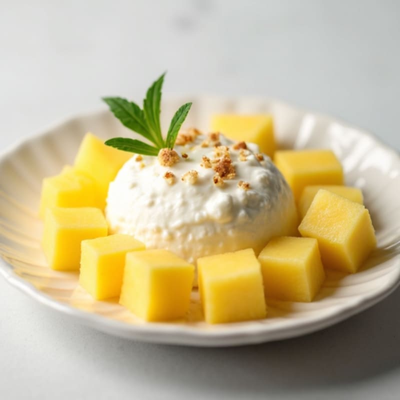 Cottage Cheese with Fresh Pineapple