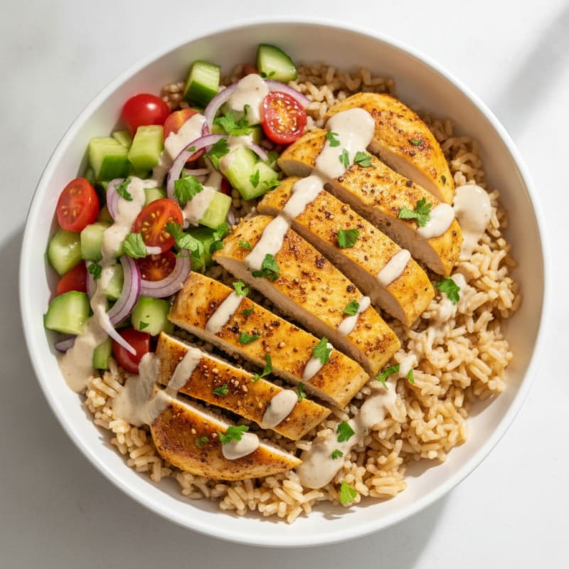 Chicken Shawarma Rice Bowl