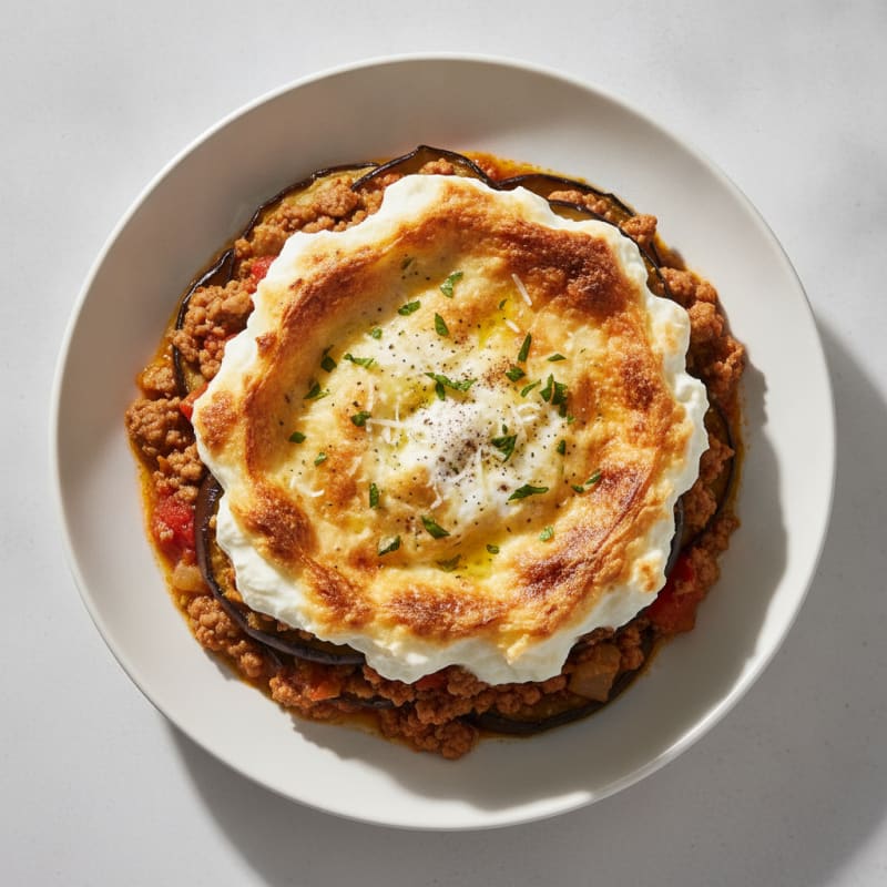 Hearty Greek Lamb Moussaka Bake