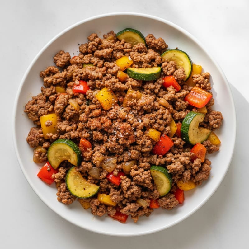 Savory Ground Beef Skillet with Vegetables