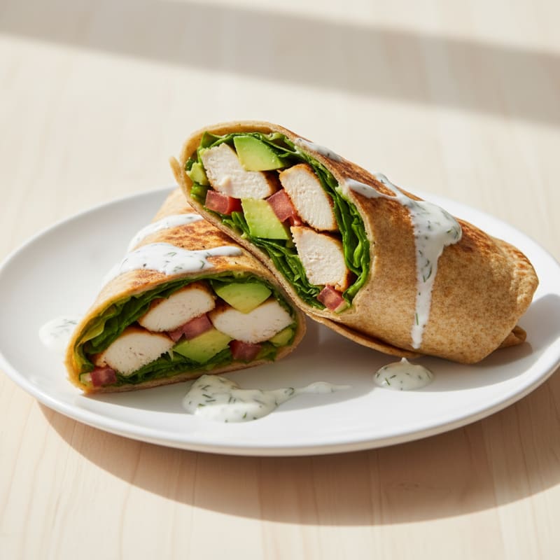 Chicken Avocado Ranch Wrap