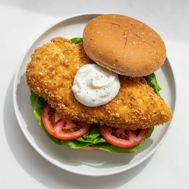 Crispy Buttermilk Air-Fried Chicken Sandwich