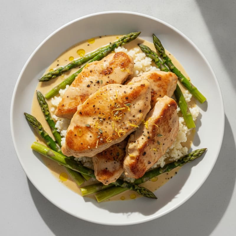 Lemon-Garlic Chicken with Creamy Sauce