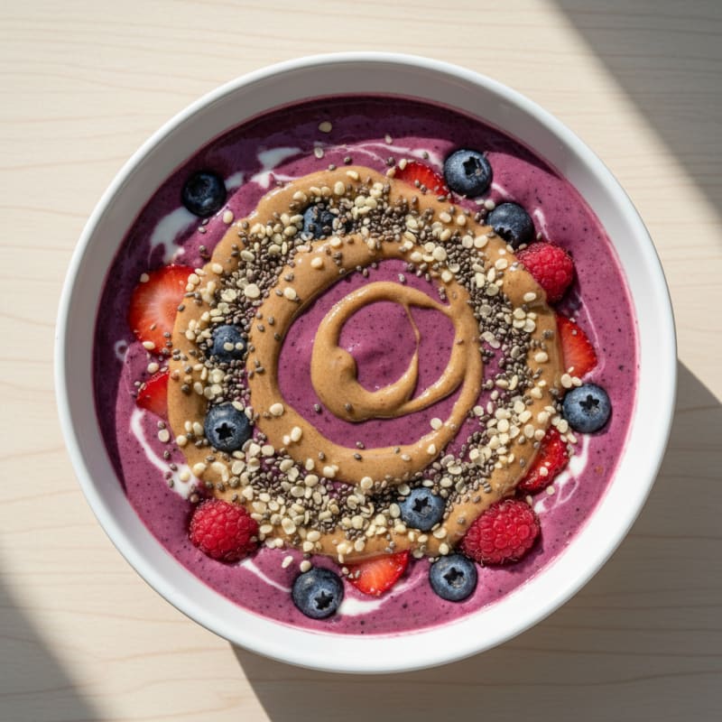 Creamy Mixed Berry Smoothie Bowl