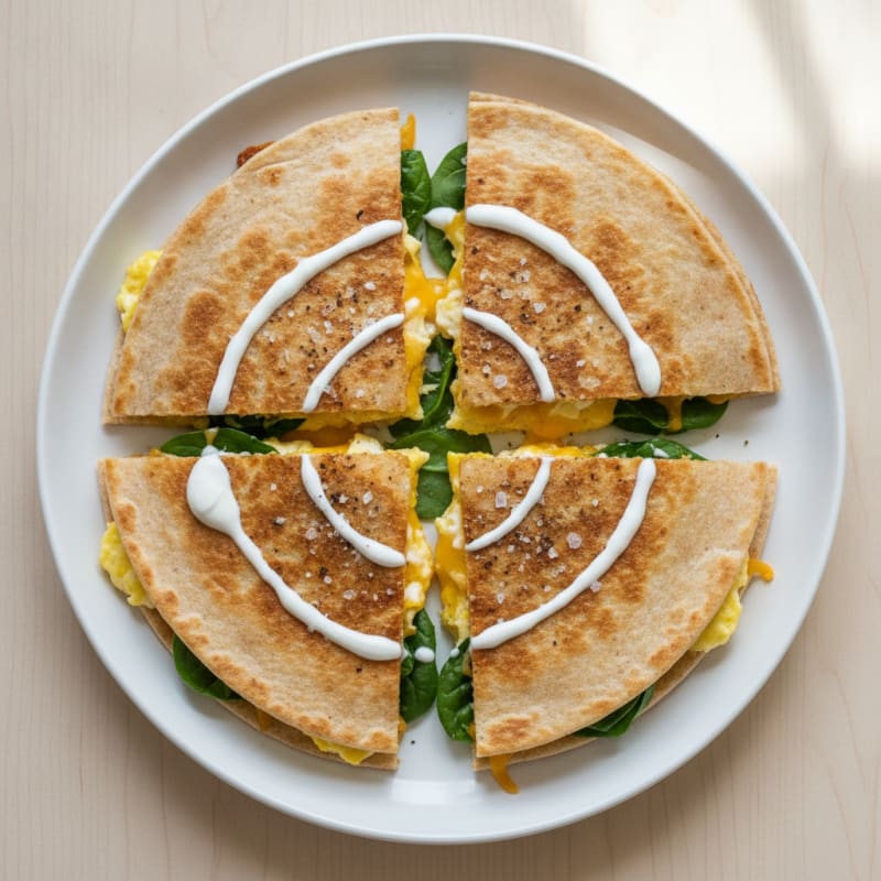 Cheesy Egg Breakfast Quesadilla
