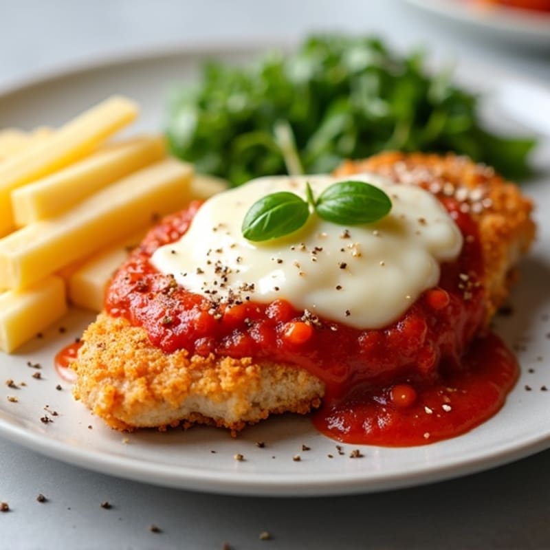 Healthy Crispy Chicken Parmesan
