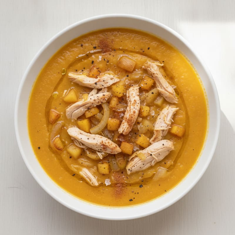 Roasted Butternut Squash Apple Soup