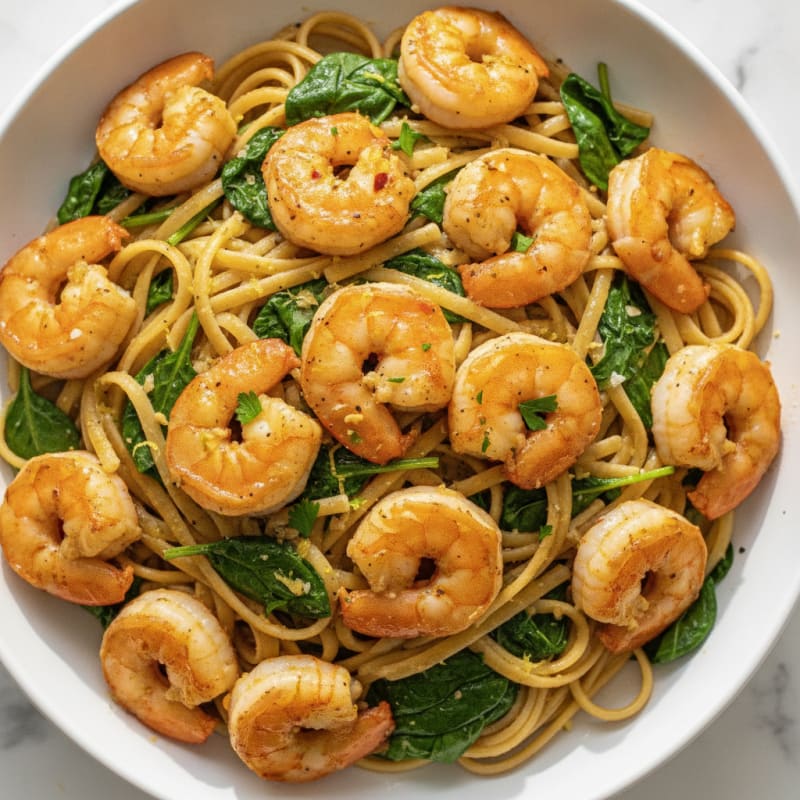 Garlic Butter Shrimp Scampi Pasta