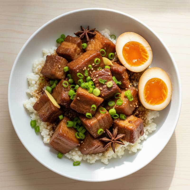 Taiwanese Five-Spice Pork Belly Bowl