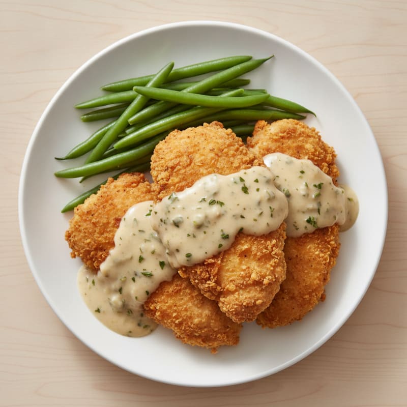 Buttermilk Fried Chicken with Creamy Gravy