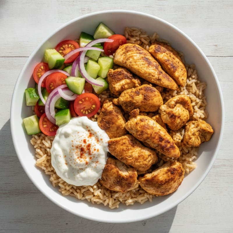 Chicken Shawarma Rice Bowl