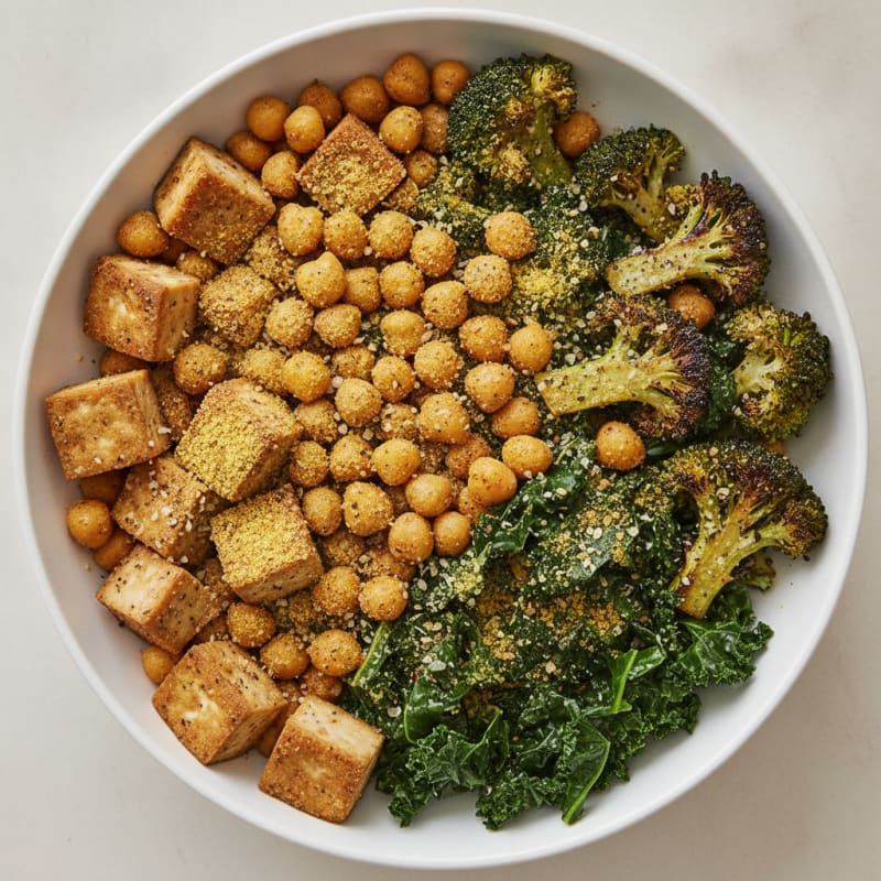 Roasted Vegetable and Chickpea Power Bowl
