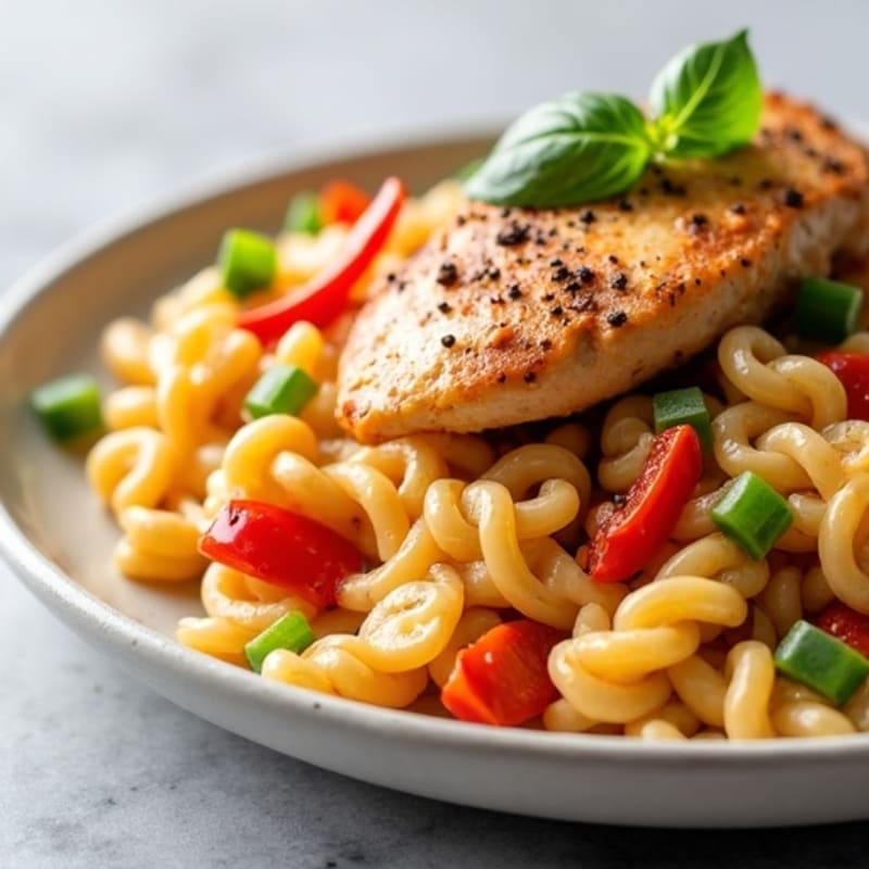 Creamy Cajun Chicken Pasta with Bell Peppers