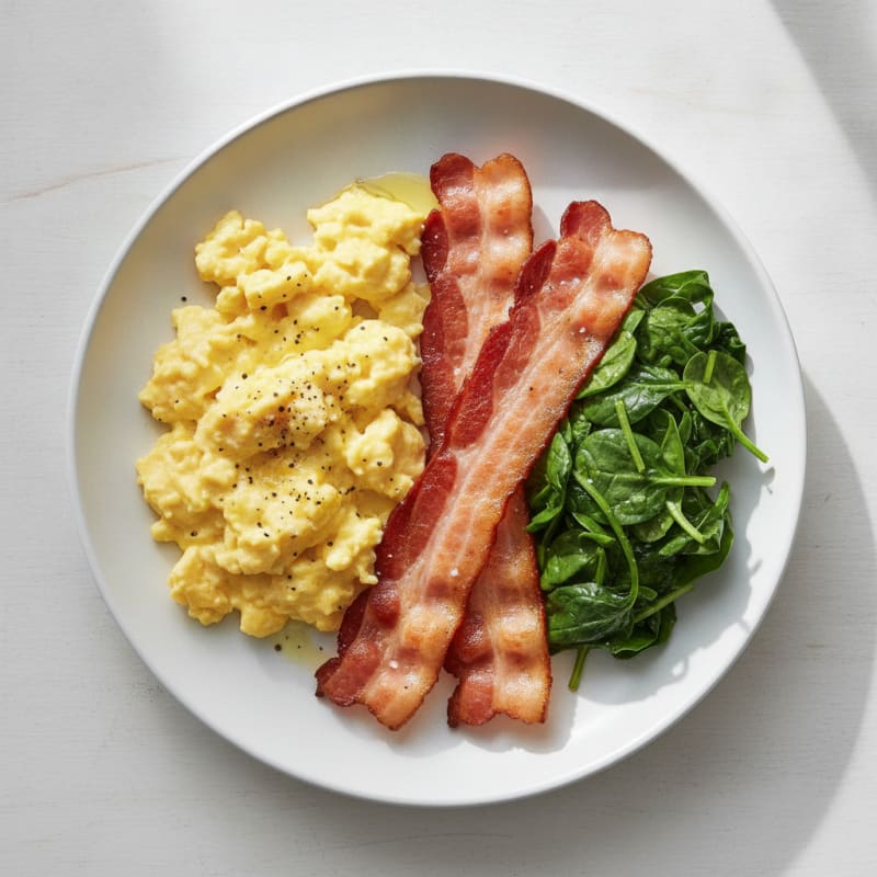 Classic Eggs and Bacon Breakfast Plate